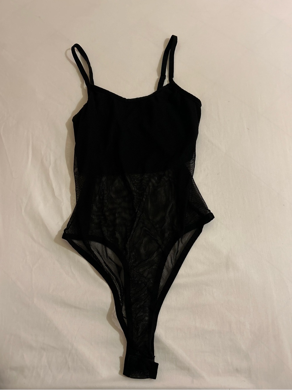 Black Mesh Bodysuit